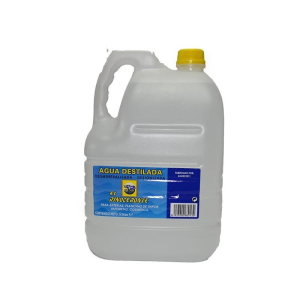 Agua destilada garrafa rinoceronte